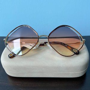Chloe Poppy Diamond Gradient Sunglasses
